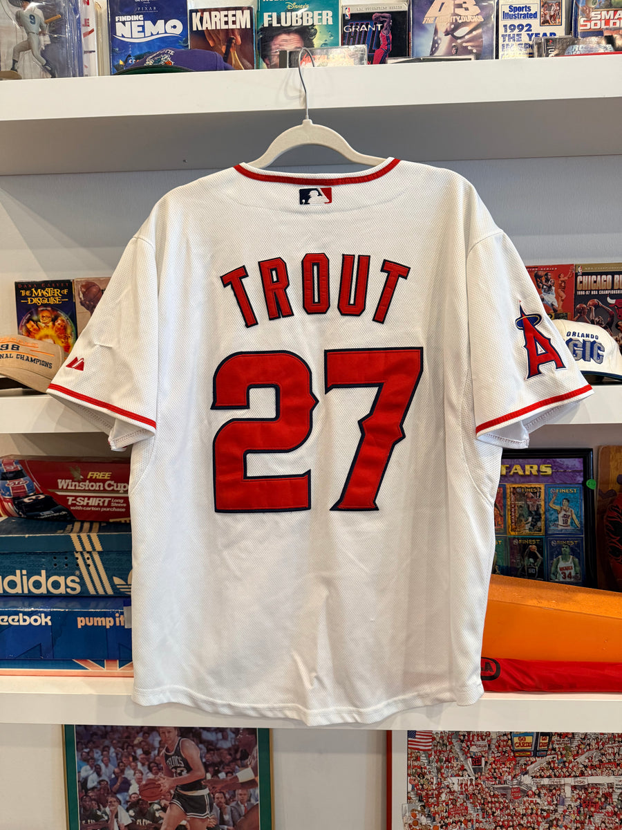 Mike Trout #27 Los Angeles Angels MLB Majestic Jersey Sz 48/L/XL