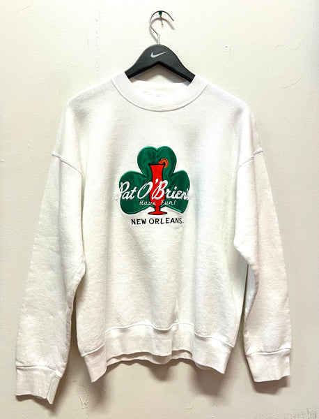 Vintage Pat O’Brien New Orleans Have Fun! Sweatshirt Embroidered Sz L
