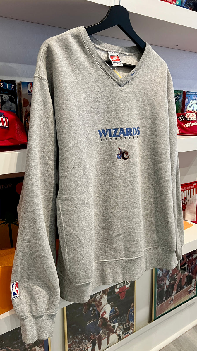 Vintage Washington Wizards Nike V Neck Sweatshirt Sz L Made in USA
