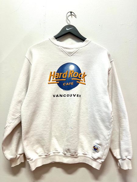 Vintage 1989 Hard Rock Cafe Vancouver Canada Sweatshirt Sz L