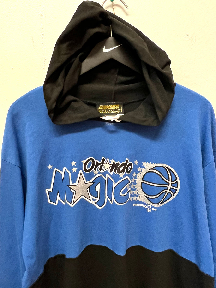 Vintage Orlando Magic Long Sleeve Hooded T Shirt Sz L