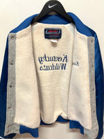 Vintage Kentucky Wildcats Varsity Jacket Sherpa Lined Sz L Made in Louisville KY