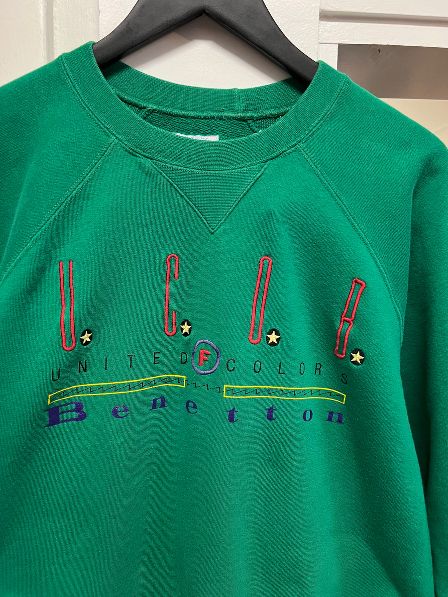 Vintage United Colors of Benetton Sweatshirt Sz M 812 Vintage