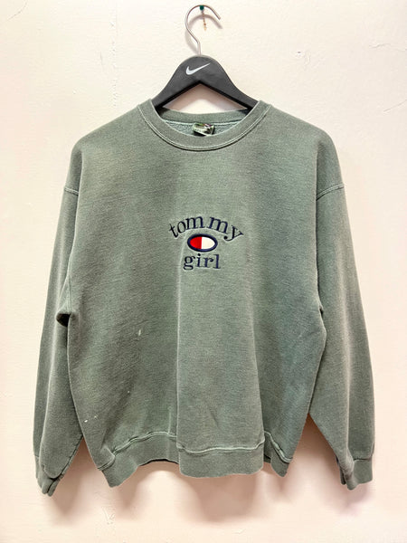 Tommy Girl Sweatshirt Embroidered Sz L