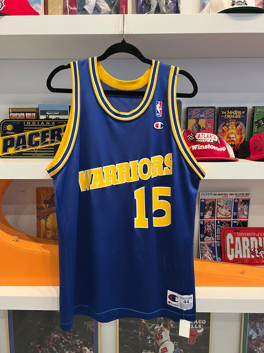 希少　Champion Warriors ユニフォーム 15 サイン入り Latrell Sprewell #15 Golden State Warriors Champion Jersey Sz 44