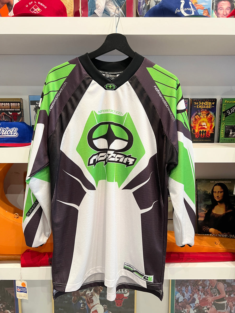 Maillot Vintage No Fear Honda XL - Manches Longues, Motocross Supercross, Taille XL, Bleu
