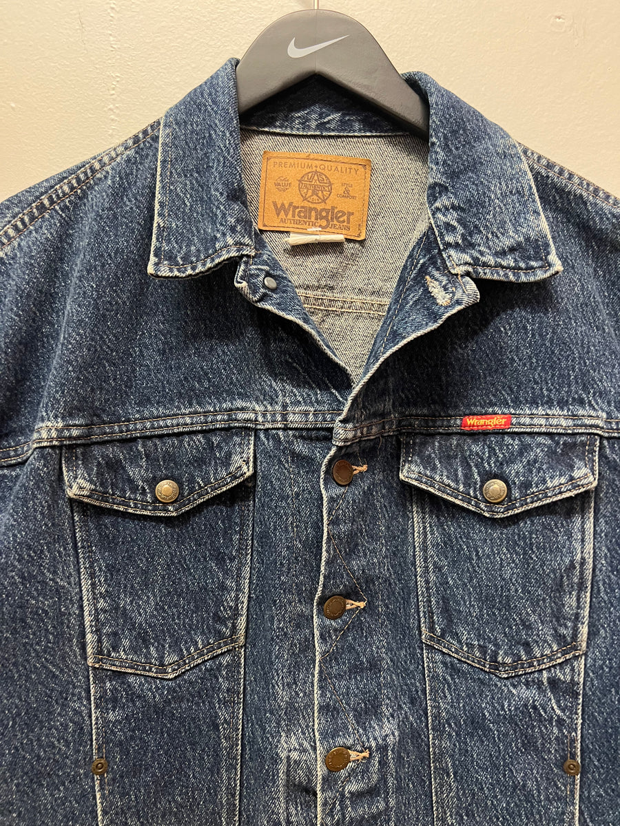 Vintage Wrangler Denim Jeans Jacket Sz L – 812 Vintage