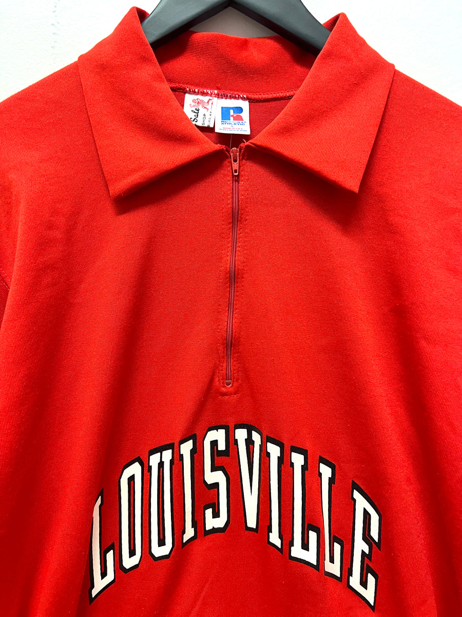Vintage University of Louisville Russell Athletic 1/2 Zipped Pullover – 812  Vintage