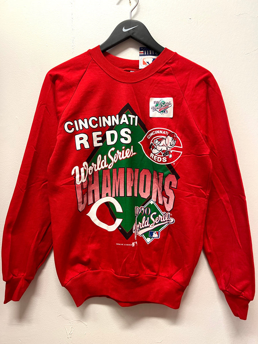 1990 World Series Cincinnati Reds DIY Cropped Sweatshirt – Red Vintage Co