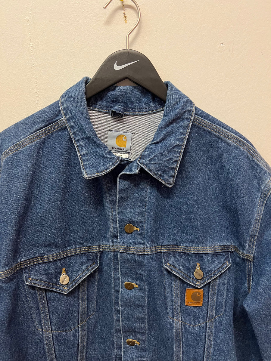 Carhart jean jacket hot sale