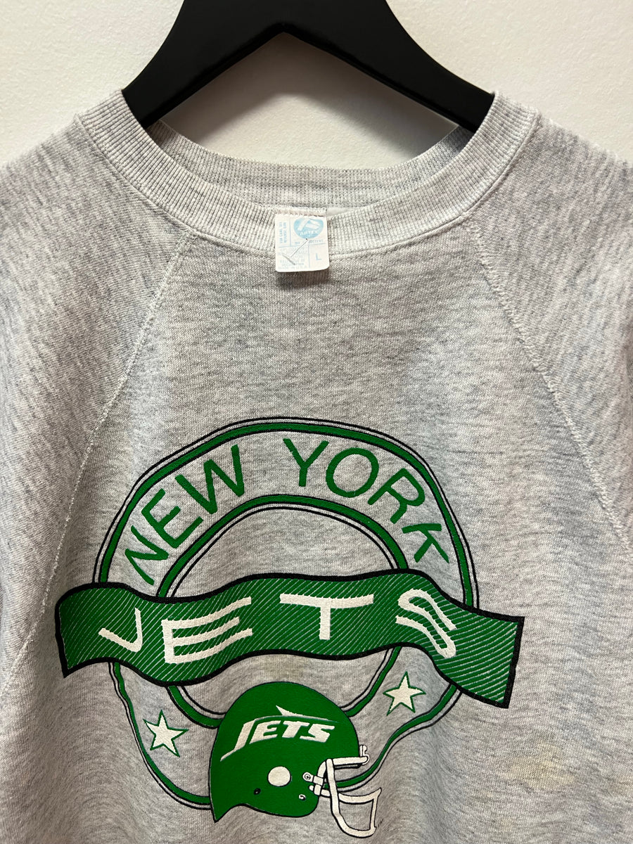 Vintage New York Jets Crewneck Sweatshirt Sz Kids L / Adult M