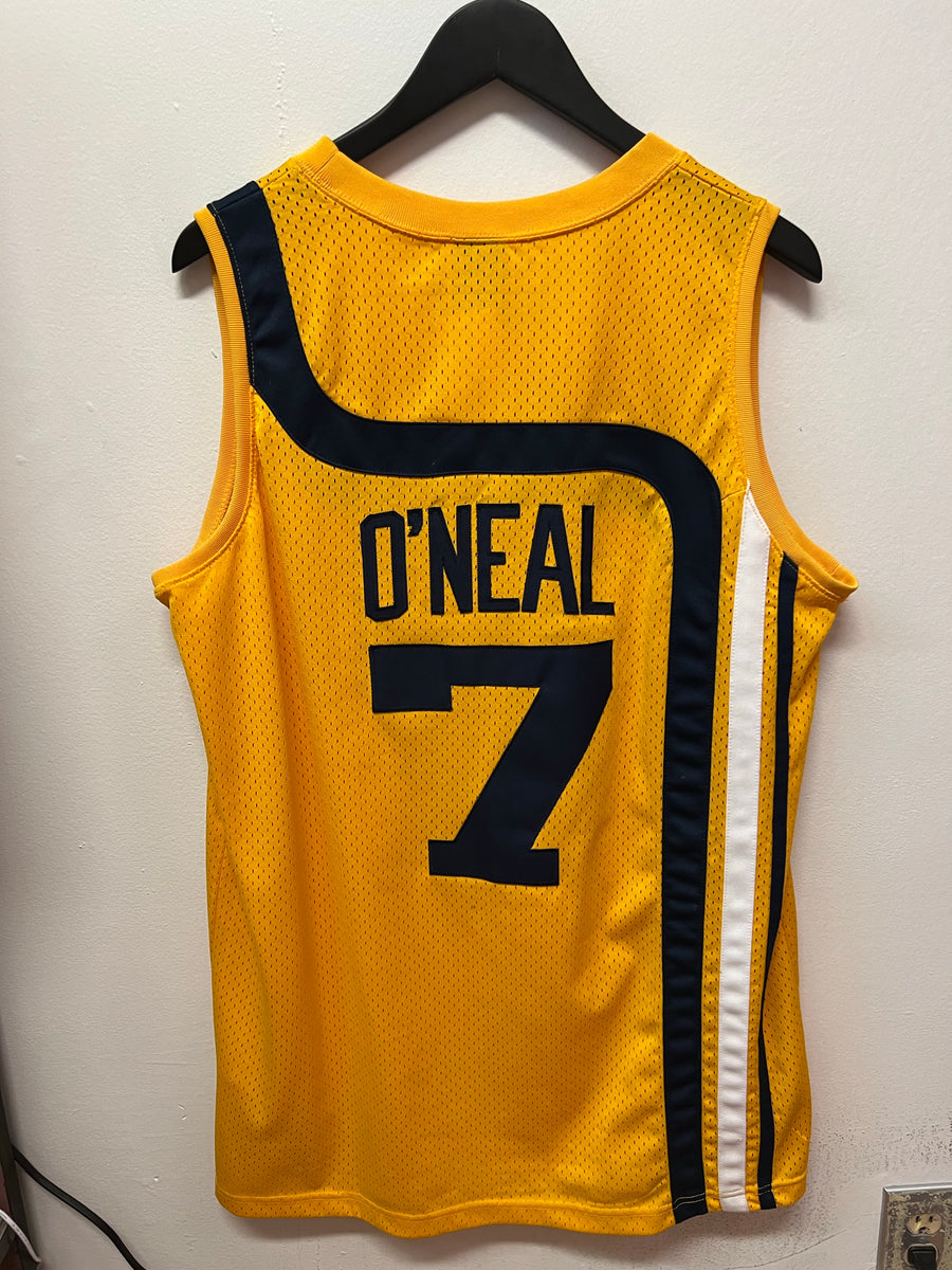 Nike NBA Indiana Pacers Jersey #7 Jermaine O'Neal Yellow sz L+2  swingman rewind