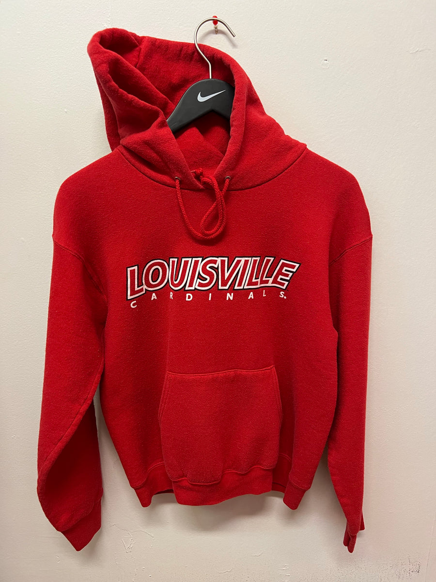 Vintage University of Louisville Cardinals Red Hoodie Sz M – 812 Vintage