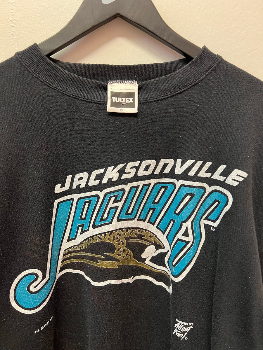 Jacksonville Jaguars Football Vintage Crewneck Sweatshirt - Cruel Ball