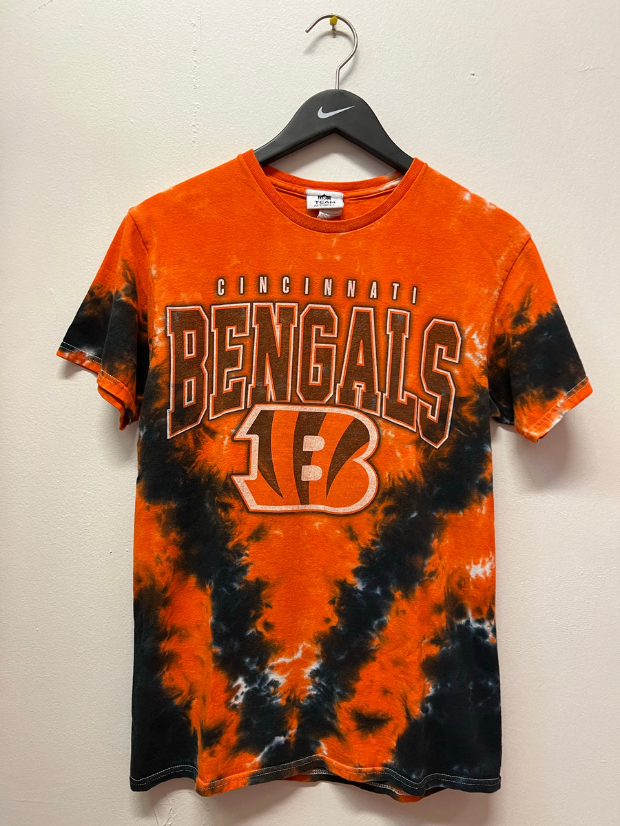 Vintage 00s Orange NFL Cincinnati Bengals Tie-Dye T-Shirt - X