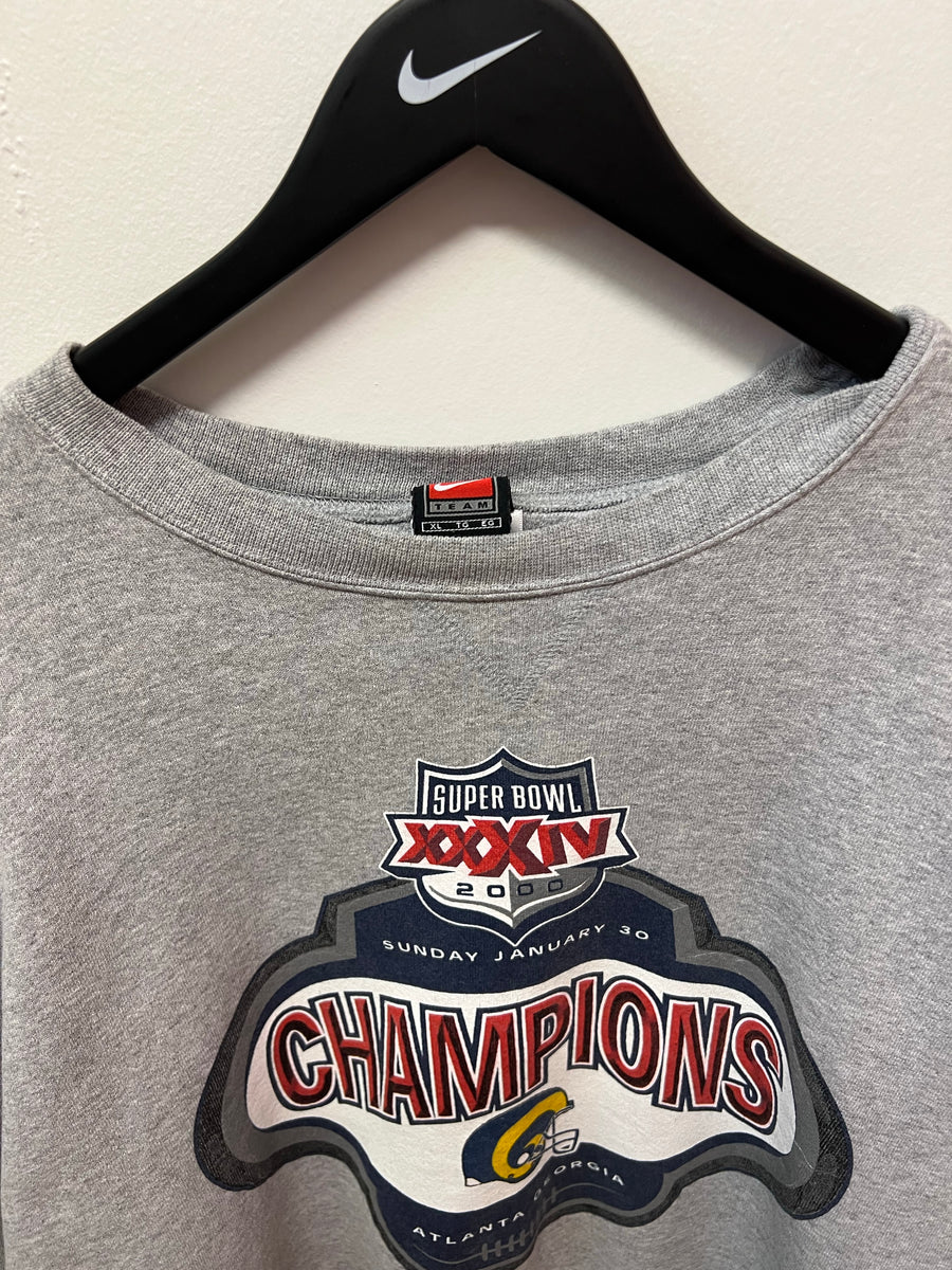 Vintage Los Angeles Rams Super Bowl XXXIV Champions 2000 Nike Crewneck –  812 Vintage