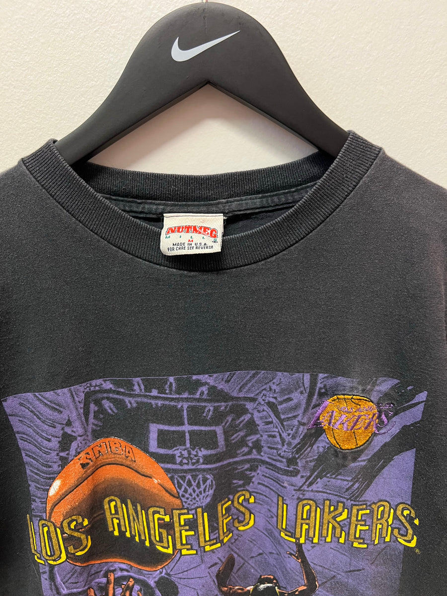 Vintage Los Angeles Lakers Nutmeg Mills T-Shirt Sz M – 812 Vintage