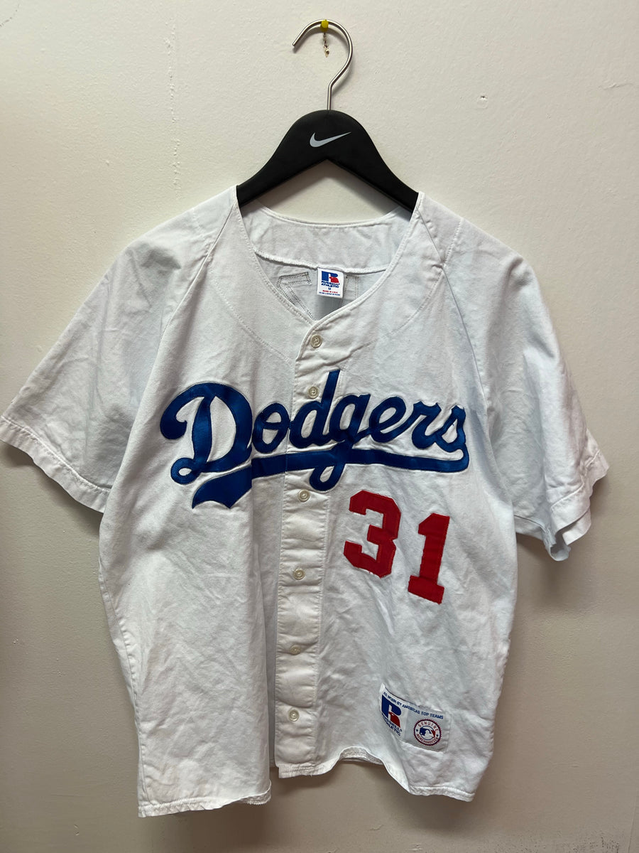 1996 AUTHENTIC RUSSELL MIKE PIAZZA LOS ANGELES DODGERS MLB BASEBALL JERSEY  SZ 52