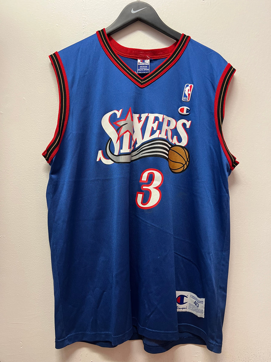 Vintage Allen Iverson Jersey Champion Sixers Shirt Basketball 