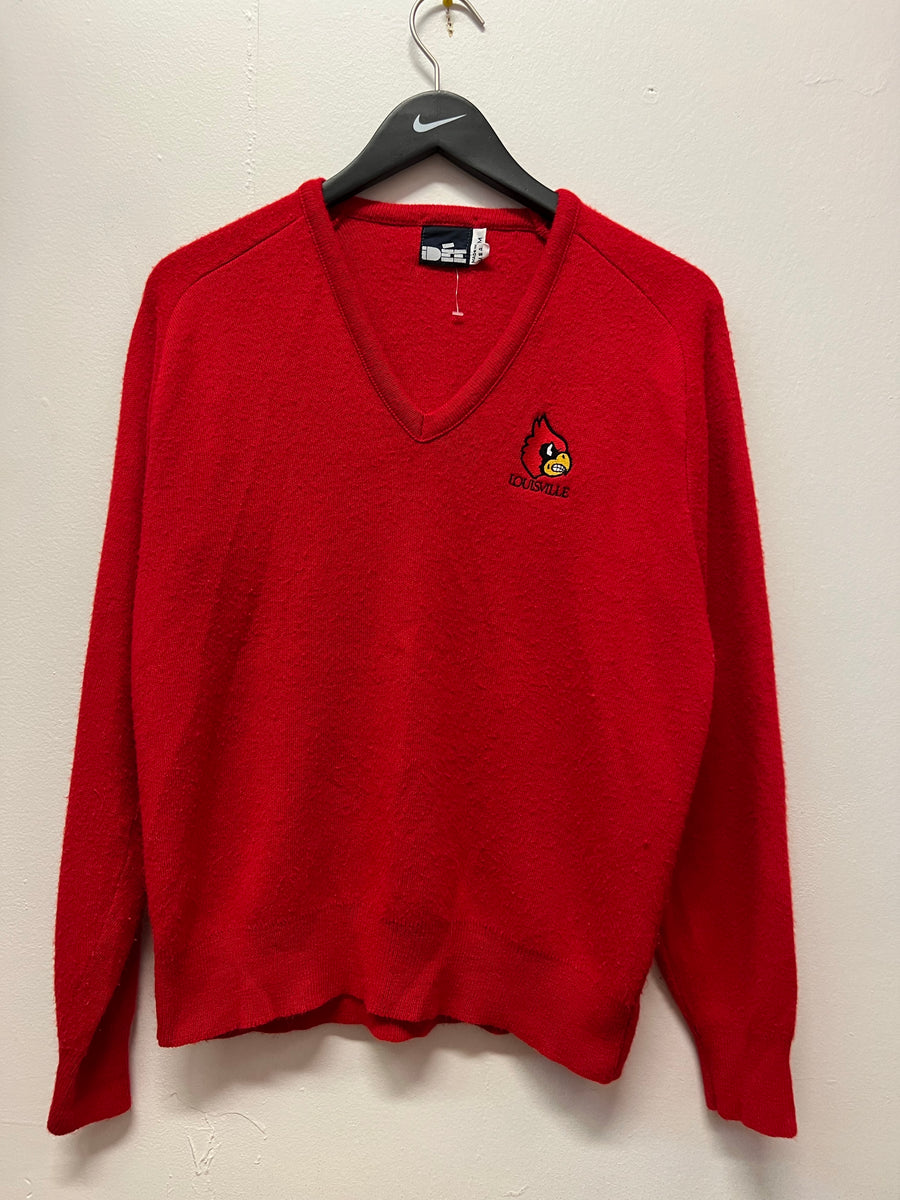 University of Louisville Cardinals Varsity Letters Black Sweatshirt Sz –  812 Vintage