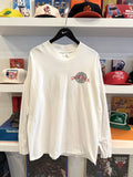 Vintage Indiana University Emblem Long Sleeve T-Shirt Sz XL Front and Back Graphics