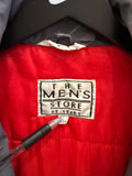 Vintage The Men’s Store at Sears Gray Bomber Puffer Jacket with Hood Sz L