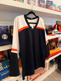 NWT CCM Black White Orange  Hockey Jersey Sz S
