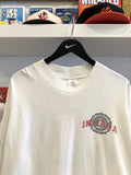 Vintage Indiana University Emblem Long Sleeve T-Shirt Sz XL Front and Back Graphics