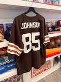 Vintage Kevin Johnson #85 Cleveland Browns Jersey Sz XL