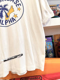 Vintage Moonbase Alpha Golden Wheel Ringer T-Shirt Sz M