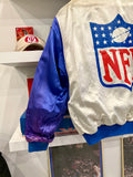 Vintage New York Giants Reversible Leather and Canvas Jeff Hamilton Bomber Jacket Sz XL Made in USA