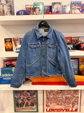 Vintage Wrangler Denim Trucker Jacket 124MJ Style Sz 48 Made in USA