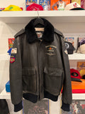 Harley-Davidson Military Style Leather Bomber Jacket Sz M