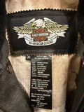 Harley-Davidson Military Style Leather Bomber Jacket Sz M