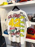 Vintage 1994 Kyle Petty #42 Mello Yello Racing NASCARMotorsports Traditions All Over Graphic SporTee’s T-Shirt Sz XL Made in USA