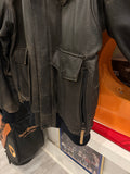 Harley-Davidson Military Style Leather Bomber Jacket Sz M