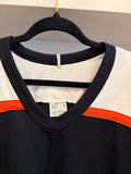 NWT CCM Black White Orange  Hockey Jersey Sz S
