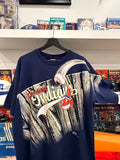 Vintage 1996 Cleveland Indians T-Shirt Sz L Front & Back Graphics Made in USA
