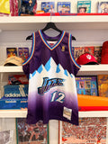 Utah Jazz John Stockton Mitchell & Ness Purple Hardwood Classics 1996/97 Swingman Jersey Sz XL