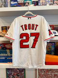Mike Trout #27 Los Angeles Angels MLB Majestic Jersey Sz 48/L/XL