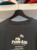 Vintage 1995 Farm Aid 10th Anniversary Concert Cardinal Stadium Louisville KY T-Shirt Sz L