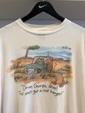 Vintage 1987 The Far Side Drive George Drive! This One’s Got a Coat Hanger! T-Shirt Sz XXL
