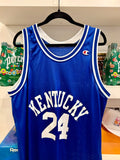 Vintage UK University of Kentucky #24 Champion Jersey Sz 44/L Made in USA