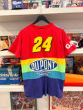 Vintage Jeff Gordon NASCAR Dupont Chase Racewear T-Shirt Sz L Made in USA