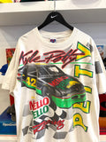 Vintage 1994 Kyle Petty #42 Mello Yello Racing NASCARMotorsports Traditions All Over Graphic SporTee’s T-Shirt Sz XL Made in USA