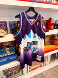 Utah Jazz John Stockton Mitchell & Ness Purple Hardwood Classics 1996/97 Swingman Jersey Sz XL