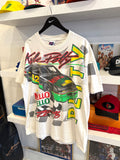 Vintage 1994 Kyle Petty #42 Mello Yello Racing NASCARMotorsports Traditions All Over Graphic SporTee’s T-Shirt Sz XL Made in USA