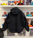 Carhartt Black Duck Canvas Active Jacket Quilt Lined with Hood Sz XXXL Tall