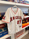 Mike Trout #27 Los Angeles Angels MLB Majestic Jersey Sz 48/L/XL