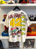 Vintage 1994 Kyle Petty #42 Mello Yello Racing NASCARMotorsports Traditions All Over Graphic SporTee’s T-Shirt Sz XL Made in USA